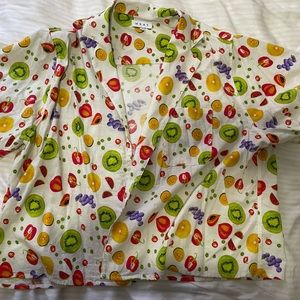 Wray lounge top with fruit print
